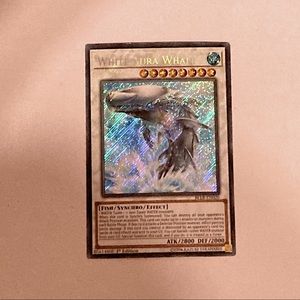 White aura whale, yugioh, perfect condition (near mint), holographic, 1st ed